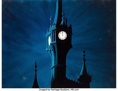 Cinderella Midnight Clock Tower Background Walt Disney, 1950 by Walt ...