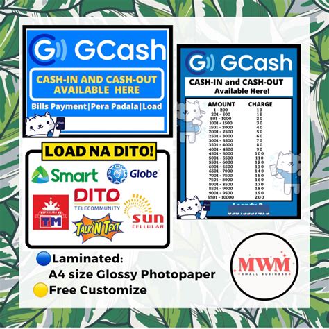 Load Na Dito And Gcash Laminated Signage A Size Photopaper Shopee ...