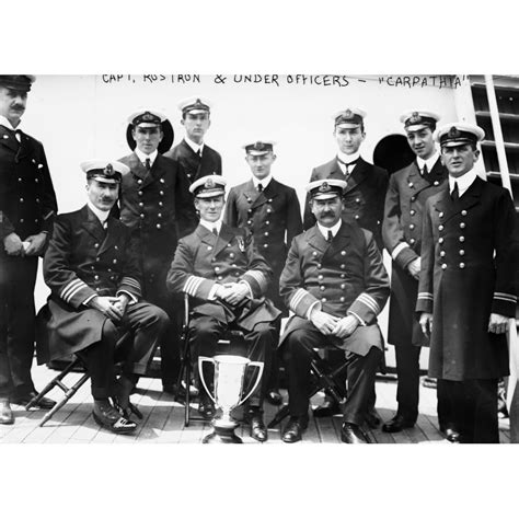 Carpathia Crew 1912. Ncrew Of The Steamship Rms 'Carpathia ' Which Rescued Survivors From The ...