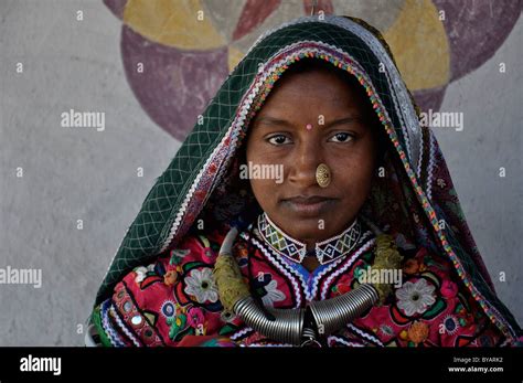 A meghwal woman from Kutch district of Gujarat, wearing traditional ...