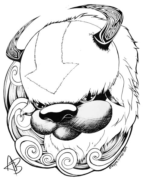 Appa Coloring Page Coloring Pages