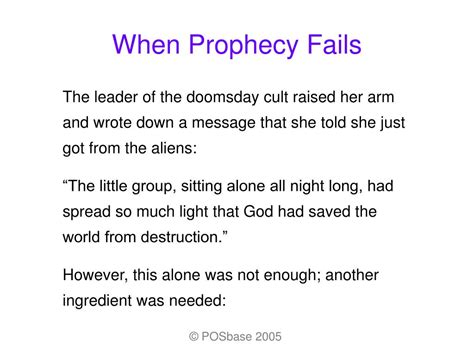 PPT - When Prophecy Fails PowerPoint Presentation, free download - ID:275420