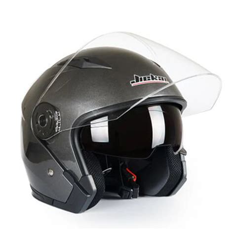 JIEKAI Motorcycle Helmets Electric Bicycle Helmet Open Face Dual Lens Visors Men Women Summer ...