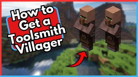 How to Get a Toolsmith Villager in Minecraft - YouTube