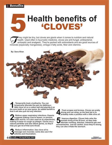 5 Health benefits of ‘CLOVES’ | Social Diary