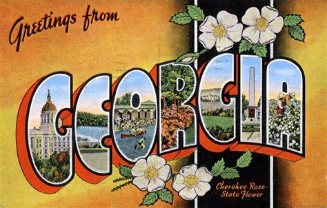 Greetings from Georgia - Large Letter Postcard | Production … | Flickr