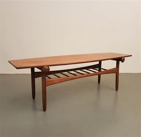 Mid-Century Danish design teak reversible coffee table | #72897