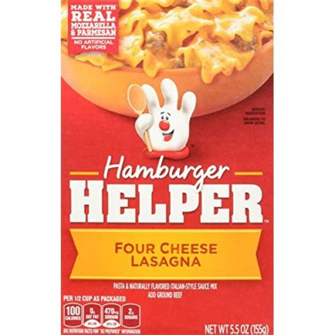 Betty Crocker FOUR CHEESE LASAGNA Hamburger Helper 5.5oz ...