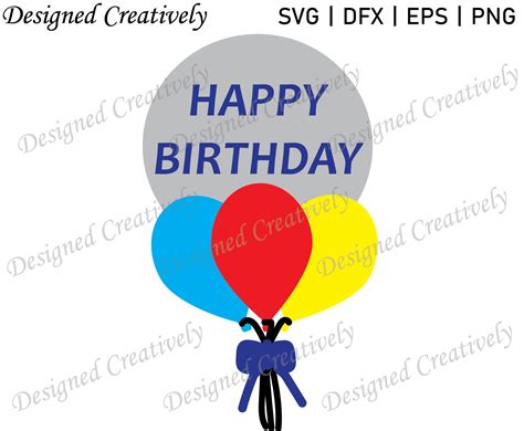 Happy Birthday SVG Happy Birthday Balloon SVG Balloon SVG | Etsy