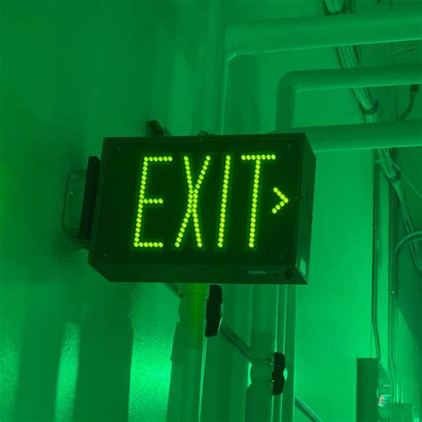 Soft Green Exit Signs and Emergency Lights - Growlite