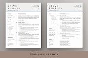 Resume Template & Cover Letter Word | Resume Templates ~ Creative Market