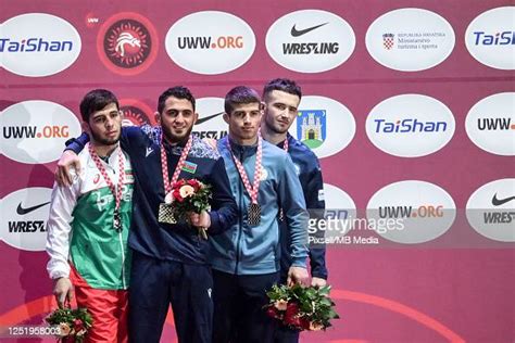 Silver medal Ramazan Ramazanov of Bulgaria, Gold Medal Haji Aliyev of ...