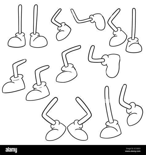 vector set of cartoon leg Stock Vector Image & Art - Alamy