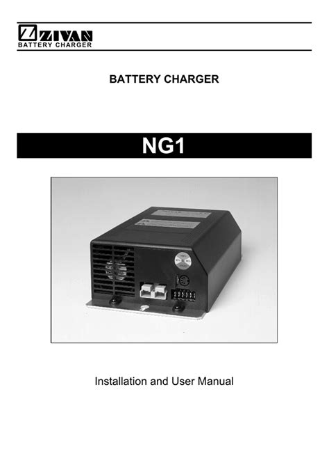 BATTERY CHARGER Installation and User Manual | Manualzz