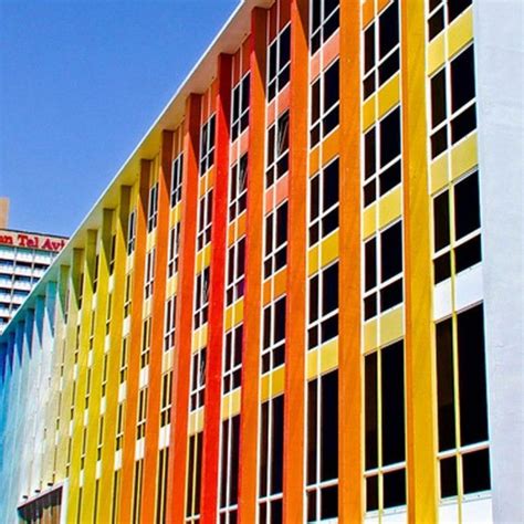 18 Cool Color Blocked Buildings | Pantone, Hotel facade, Colour architecture