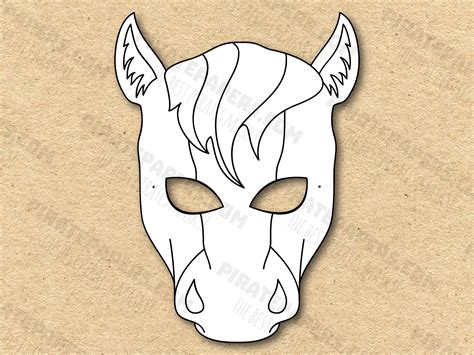 Printable Horse Mask