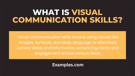 Visual Communication Skills: Examples , Pdf