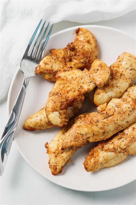 Air Fryer Naked Chicken Tenders (No Breading) - Skinny Comfort