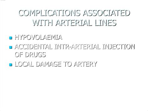 PPT - CENTRAL LINES AND ARTERIAL LINES PowerPoint Presentation - ID:149957