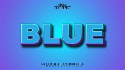 Premium Vector | Blue text effect free vector