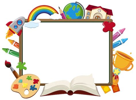 School Photo Frame Clipart