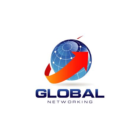 Blue Global Networking Logo 660630 Vector Art at Vecteezy