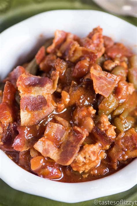 Slow Cooker Sausage Baked Bean Casserole {Easy Side Dish Packed with ...