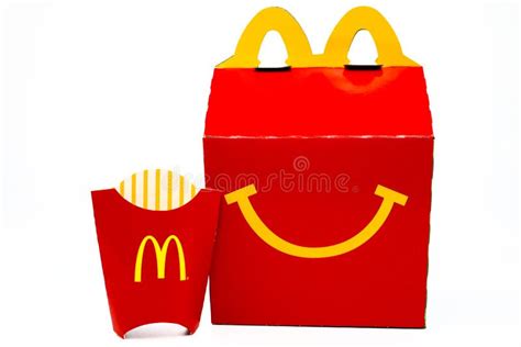 McDonald`s Happy Meal Cardboard Box Editorial Photography - Image of ...