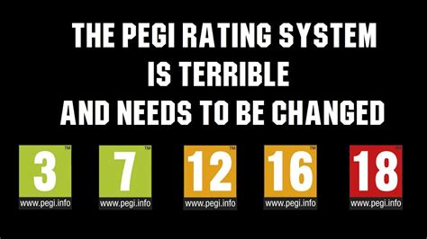 The PEGI rating system is terrible and needs to change - YouTube