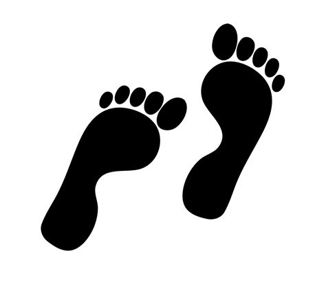 Footprints Silhouette Clipart Free Stock Photo - Public Domain Pictures