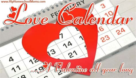 "Love Calendar" Valentines Day Craft - Christianity Cove