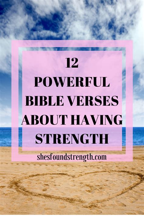 12 Powerful Bible Verses About Having Strength | KJV | She's Found Strength