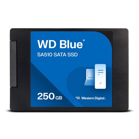 250GB WD Blue SA510 SATA SSD 2.5”/7mm Cased | Western Digital