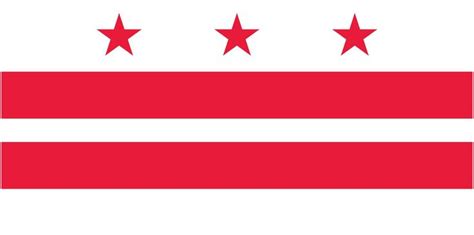 Washington DC City State Flag Decal Sticker 2-Pack | 5-Inches By 3 ...