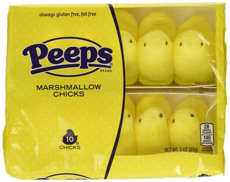 Amazon.com : Peeps, Yellow Marshmallow Chicks, 3 oz : Grocery & Gourmet ...