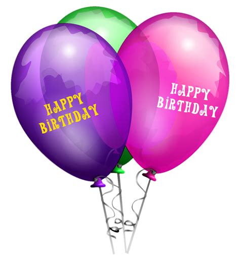Transparent Balloons Happy Birthday Png Picture Clipa - vrogue.co