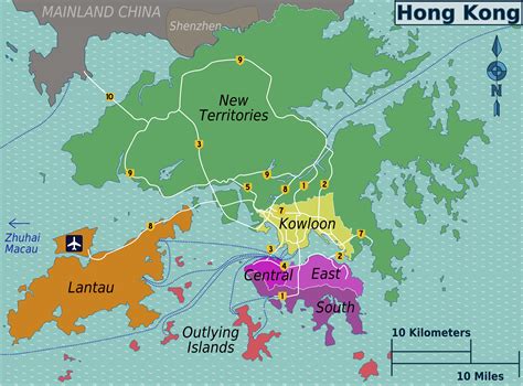 Large Hong Kong districts map | Hong Kong | Asia | Mapsland | Maps of ...