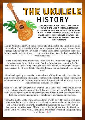 History of the Ukulele | Teaching Resources