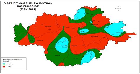 Figure 2. Location map of Fluoride affected area of study region : De-fluoridation of ...