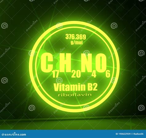 Riboflavin Chemical Structure. Vector Illustration Hand Drawn. | CartoonDealer.com #232833416