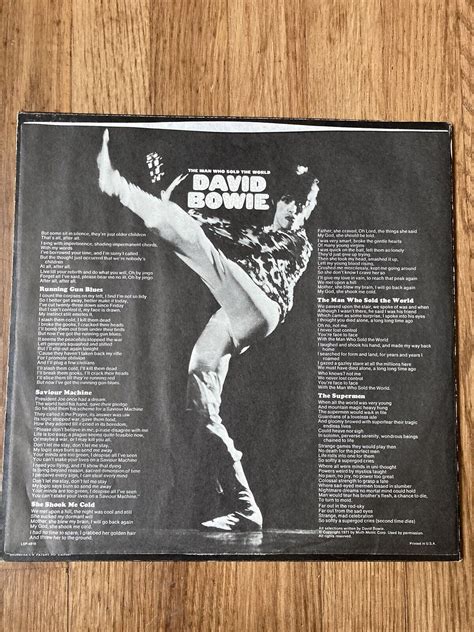 David Bowie – The Man Who Sold The World Reissue LP Vinyl, 1976 RCA VG+ Dynaflex | eBay