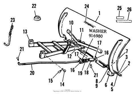 Simplicity 991010 - 46" Snow Plow and Dozer Blade Parts Diagram for 42" SNOW PLOW AND DOZER BLADE