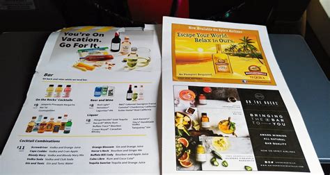 Spirit Airlines Food Menu