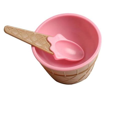 1PC kids ice cream bowls ice cream cup Couples bowl gifts Dessert PK round Place Mats Indoor ...
