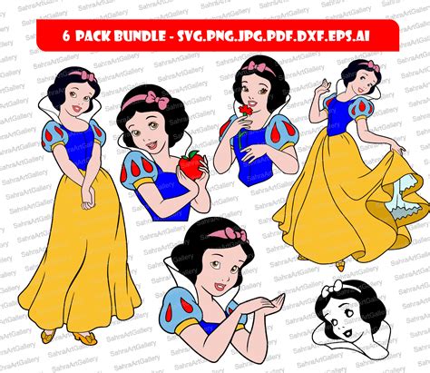 Snow White Svg Snow White Svg High Quality Layered Files - Etsy