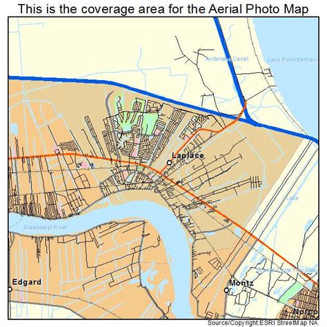 Aerial Photography Map of Laplace, LA Louisiana