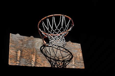 HD wallpaper: basketball, hoop, dark, black, basketball - sport, basketball hoop | Wallpaper Flare