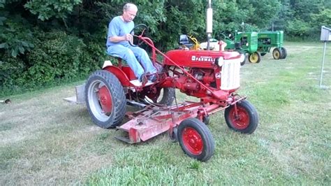 1948 Farmall Cub Tractor with mower deck - YouTube