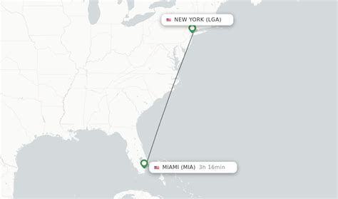 Direct (non-stop) flights from New York to Miami - schedules - FlightsFrom.com