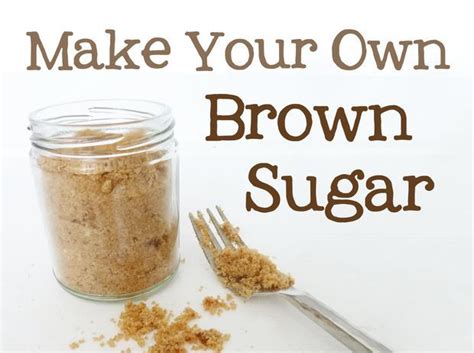 Brown Sugar Substitute | Make Brown Sugar at Home | Make brown sugar ...